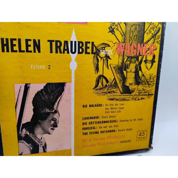 2) Helen Traubel Old Vienna & Sings Wagner (45 RPM) RCA Victor Records Red Seal - Picture 14 of 16